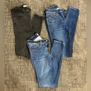 26, 26T Madewell high rise skinny jeans